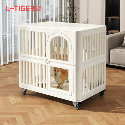 Indoor Household Dog Cage for Medium-Sized Dogs, Small Dogs, Pet Cage, Resin Dog Villa, Corgi, Teddy, Four-Season Dog House