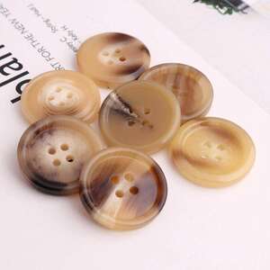
Coat resin button high-end windbreaker pattern four-eye button woolen coat men's suit button round versatile button
