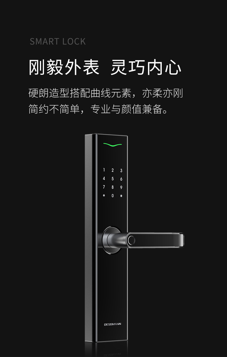 Deschmann v7 e180 wooden door anti-theft intelligent lock | Dessmann ...