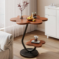 Mobile Coffee Table, Sofa Side Table, Living Room Trendy Small Table for Home Use, Small Apartment Bedroom Bedside Table, Balcony Shelf