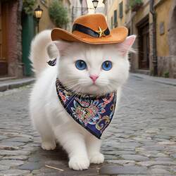 Western Cowboy Hat Cat Hat Cool Dog Small Dog Accessories Headgear British Shorthair Funny Pet Photo Props