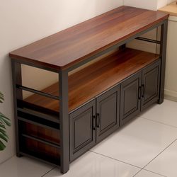 Kitchen Cutting Table, Household Storage Cabinet, Floor-Standing Multi-Layer Storage Rack, Sideboard Cabinet, Storage and Preparation Workbench