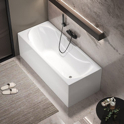 Hotel Bathroom Installation-Free Bathtub, Reclining Acrylic Adult Bathtub, Freestanding Home Use, Factory Direct Sales