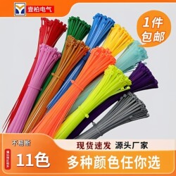 Colorful Cable Ties, Plastic Fasteners, Dog Strangulation Straps, National Standard Nylon Cable Ties, Small Binding, Data Cable Storage, Black