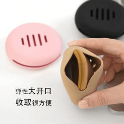 Special Storage Box for Powder Puffs, Portable Breathable Air Cushion Powder Puff Silicone Box for Storing Makeup Powder Puffs and Powder Cakes When Going Out