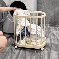 Dirty Clothes Basket, Large Capacity, Wheeled Storage Basket, Narrow Gap Trolley, Movable Laundry Basket, Balcony Bathroom Laundry Basket
