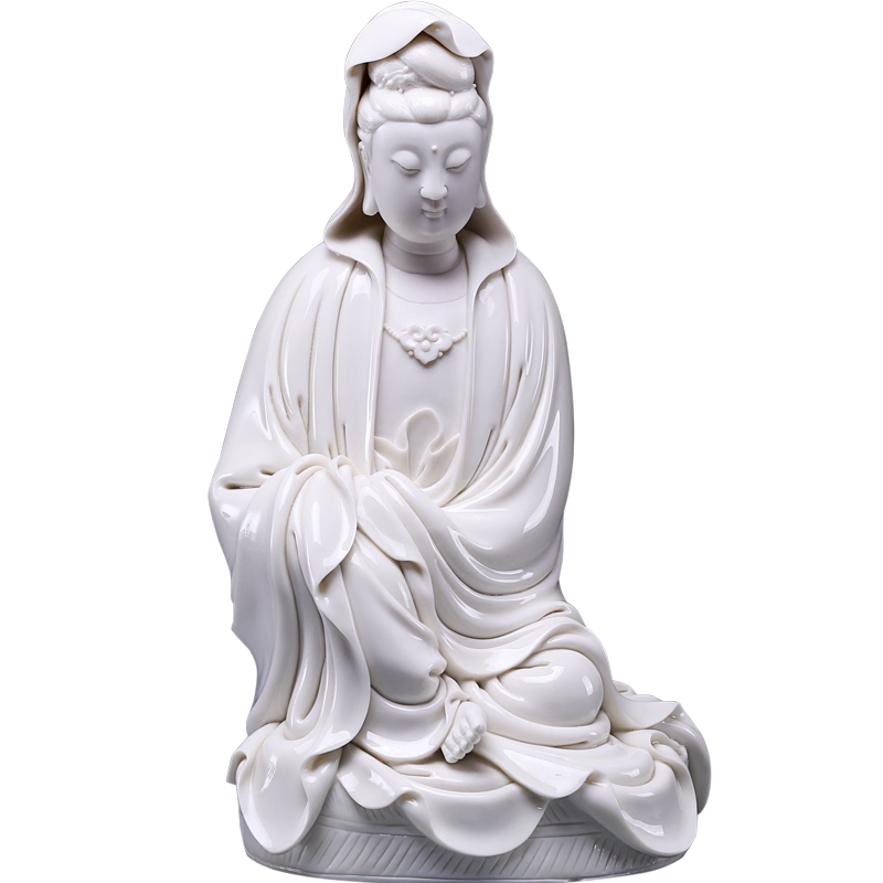 白磁觀音像 何朝宗 置物 明代瓷聖何朝宗最莊重、最慈祥、最善美、最聖潔的“觀音祈福