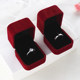 Simulated wedding rings for a wedding couple, props for the wedding scene, couple rings, men's and women's fake diamond rings exchange ceremony
