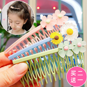 
Little girl hair comb hairpin hair card Chinese style super fairy cute hair accessories children's headband border clip temperament simple insert comb