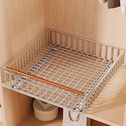 Wardrobe Clothes Storage Box for Home Use, Layered Organizer for Clothes and Pants, Multifunctional Pull-Out Storage Basket
