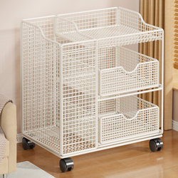 Yoga Mat Storage Basket with Wheels, Home Sports Equipment Organizer, Badminton Dumbbell Fitness Equipment Storage Rack