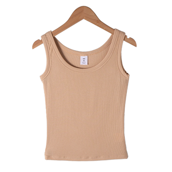 
White suspender vest for women with protective underwear