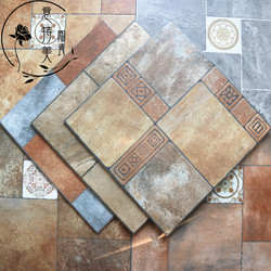 Villa Terrace Garden 600X600 Antique-Style Brick Floor Tiles Outdoor Courtyard Mosaic Tiles Non-Slip and Frost-Resistant Flooring