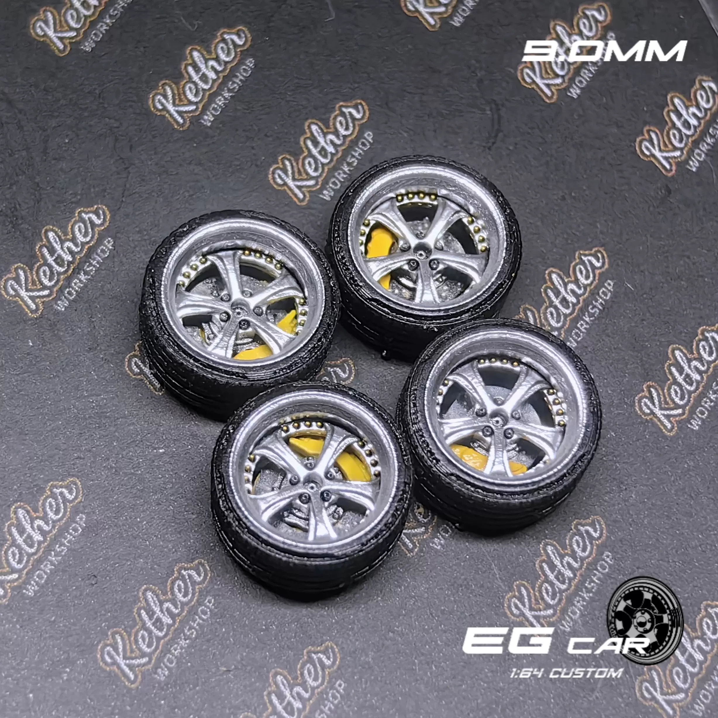 1/64 EGwheels Work VSKF 風 ホイール ミニカー 1/64 Nabes Chika Wheels Work VSKF VS-KF 8.9mm 9.7mm