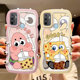 Suitable for OPPO A32 mobile phone case funny cartoon pdvm00 cute girl 0pp0a32 protective cover ins style oppia32 personality simple opopa32 fashion silicone oopo spongebob