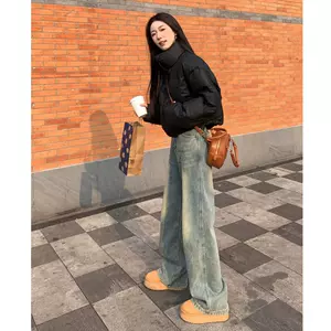 代購Stretch Woven Wide-Leg High-Rise Cropped Pant-Taobao