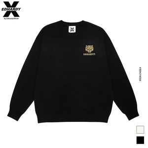 EdharDyx Spring and Autumn Tide Fashion, Fashion Loose Tiger Head Bottom Personal Couple Men's Sweater sweater knitwear tide
