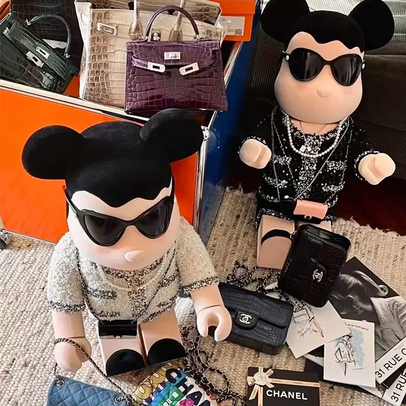 Bearbrick星空千秋積木熊模型暴力熊公仔擺件INS潮流裝飾400+100%