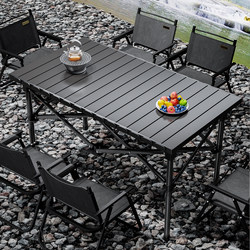 Folding Table Portable Outdoor Camping Table and Chair Set Picnic Table Egg Roll Table Barbecue Table Night Market Stall Table