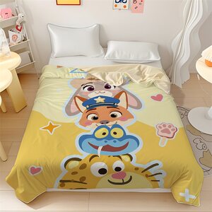 
Zootopia children's cartoon cute summer cool quilt summer washable air-conditioned quilt dormitory single thin quilt core