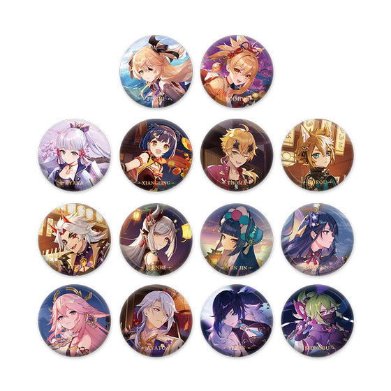 [Genshin Impact Official] Genshin Theme Series Character Badge Funinga Maplehara Manye Genshin
