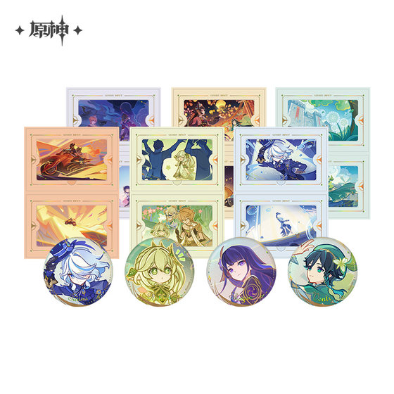 
[Genshin Official] Journey Home Photo Series Badge Collection Card Set Genshin