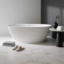 Pmma Independent Artificial Stone Bathtub Small Apartment One-Piece Double Couple Home Oval Deep Bubble Bathtub