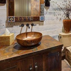 Household Countertop Basin Copper Bathroom Hand Wash Basin Hotel Countertop Decoration Creative Art Basin Laundry Basin Handmade