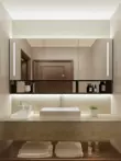 Tủ gương phòng tắm Tủ gương thông minh treo tường có đèn Tủ gương phòng tắm không gian riêng biệt Tủ đựng gương phòng tắm bằng nhôm gương phòng ngủ Gương