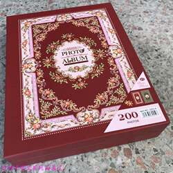 Photo Album Large 6inch Insert-Style 4D Album Large 6inch 200 Photos 6inch Laminated Family Baby Growth Photo Album