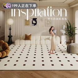 French-Style Carpet for Living Room, High-End Light Luxury Sofa, Coffee Table Rug, Bedroom Bedside Carpet Mat, Home Modern Simple Floor Mat
