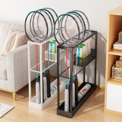 Badminton Storage Rack for Home Use, Large Capacity Racket Holder, Tennis Racket Sports Fitness Equipment Storage Rack, Hanging Rack