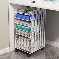 Office Under-Desk Storage Cabinet, Floor-Standing Multi-Layer Storage Rack, A4 Paper Folder, Document Classification and Organization Tool, Office Desk File Storage Box with Wheels, Movable Bookshelf, Small Cart