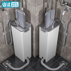 Large Flat Mop for Sewer Pipes, Hands-Free Washing, Household Mop with Bucket, One-Step Cleaning, Dual-Use for Dry and Wet Mopping, Magic Mop