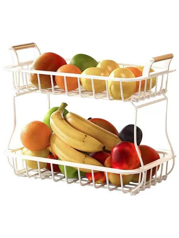 Fruit Basket Carbon Steel Standable 2 Tier Vegetable-Taobao