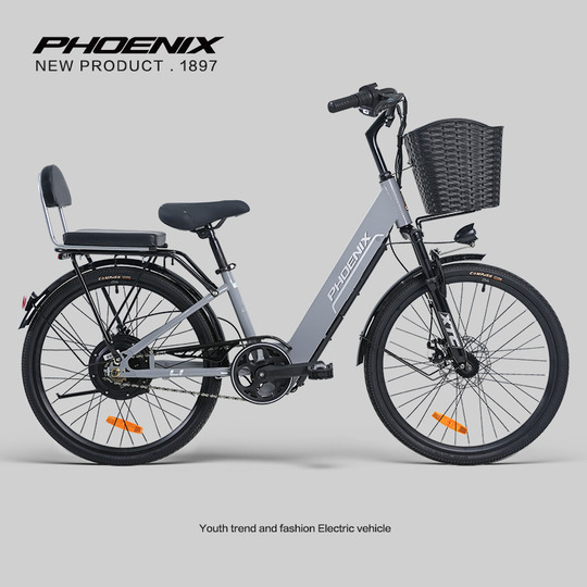 Phoenix L8 リチウム電動自転車 - 26インチ - 65km+の航続距離