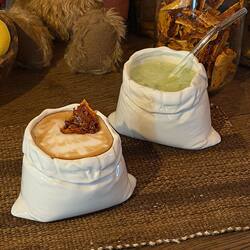 Cloth Bag Cup, Burlap Coffee Cup, Quirky Cups, Uniquely Shaped Ceramic Cups, High-End Niche Mugs