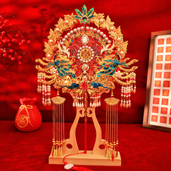 DIY Wedding Fan Kit for the Bride, Double-Sided High-End Wedding Fan, Finished Product, High-End Handmade Wedding Fan