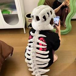 Dinosaur Skeleton Headgear Doll in the Style of Lu Han, Chinese Dinosaur Park Exoskeleton Children's Hat, Birthday Gift for Girls