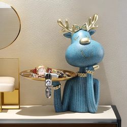 Key Storage Entryway Ornament, Light Luxury High-End Tray, Home Living Room, Housewarming, Shoe Cabinet, Niche Design