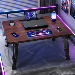 E-Sports Style Adjustable Bed Table, Carbon Fiber Bed Computer Desk, Laptop Stand, Study Desk, E-Sports Style Student Dormitory Reading Table, Foldable Study Desk, Bedroom Bay Window Table
