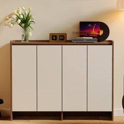 2026 New Model Solid Wood Ecological Board Shoe Cabinet for Entryway, Large Capacity Wall-Mounted Storage Shoe Rack for Home Use