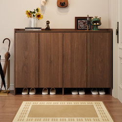 Solid Wood Shoe Cabinet for Entryway, Large Capacity Wall-Mounted Storage Shoe Rack for Home Entrance, Made of Ecological Board