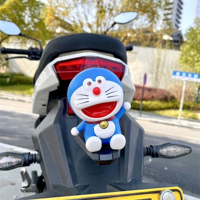 Sleeping Nobita Electric Vehicle Motorcycle Decoration Gadgets ...