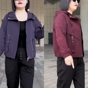 Thin coat summer new solid color hooded top