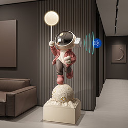 Astronaut Figurine, Large Decoration Next to the Tv Cabinet, Floor-Standing Ornament, Living Room Ambient Light, Housewarming Gift
