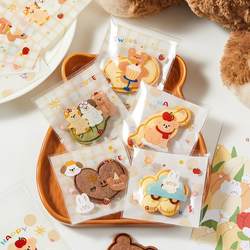 Biscuit Packaging Bags, Self-Sealing Sticky Cookie Bags, Individual Small Snack Boxes, Candy Baking, Cute and Delicate