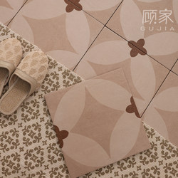 French Retro Style Milk Tea Color Geometric Petal Mosaic Tiles for Balcony, Bedroom, Dining Room, Guesthouse, Hotel, Living Room