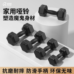 Dumbbells for Men's Home Fitness Equipment, Student Dormitory Set, Women's Strength Training Hexagonal Dumbbells 5kg Pair