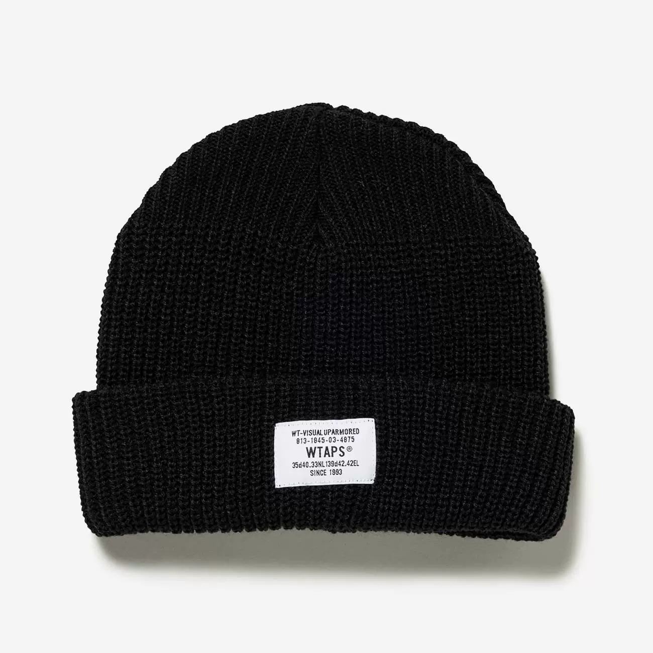 WTAPS BEANIE 03 / ACRYLIC 品牌徽章休闲针织帽23AW-Taobao